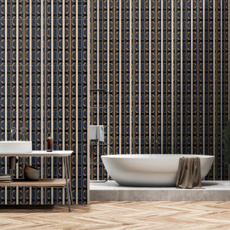 Papel Pintado Heritage Luxe No. 2 (Índigo + Tierra) de Lujo