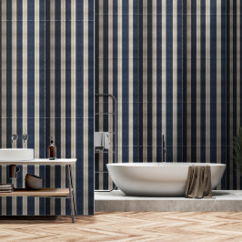 Papel Pintado Heritage Luxe No. 3 (Índigo + Tierra) de Lujo