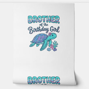 Papel Pintado Hermano de la Camiseta de Tortuga Marina de la Cum