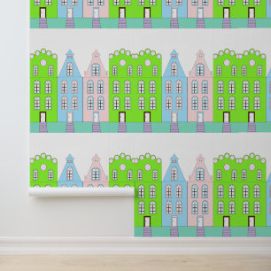 Papel Pintado Hermosa ciudad estética europea Personalizado