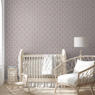 Papel Pintado Hermosa damasco beige de rosa suave y suave