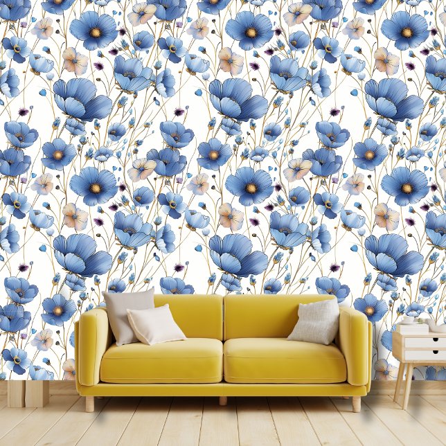 Papel Pintado Hermosa flor azul claro (Subido por el creador)