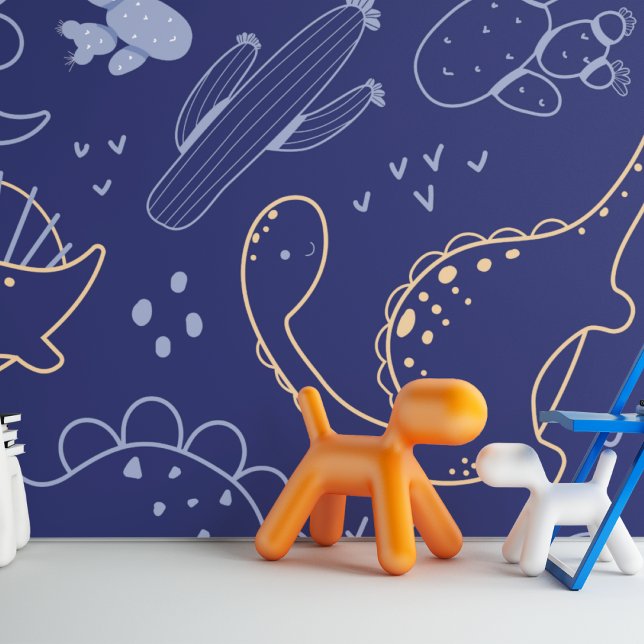 Papel Pintado Hermosa marina y dinosaurios de oro (Subido por el creador)