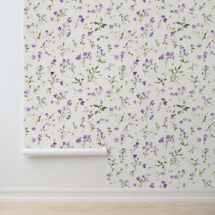 Papel Pintado Hermosas Flores Lilas