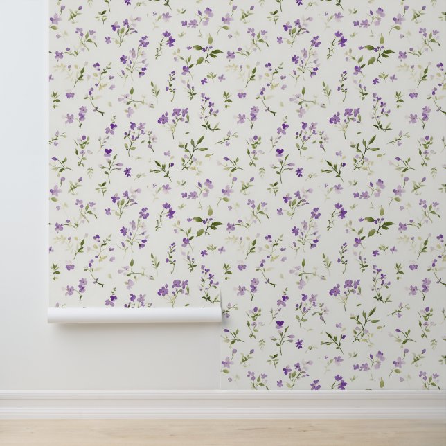 Papel Pintado Hermosas Flores Lilas (Solicitud)