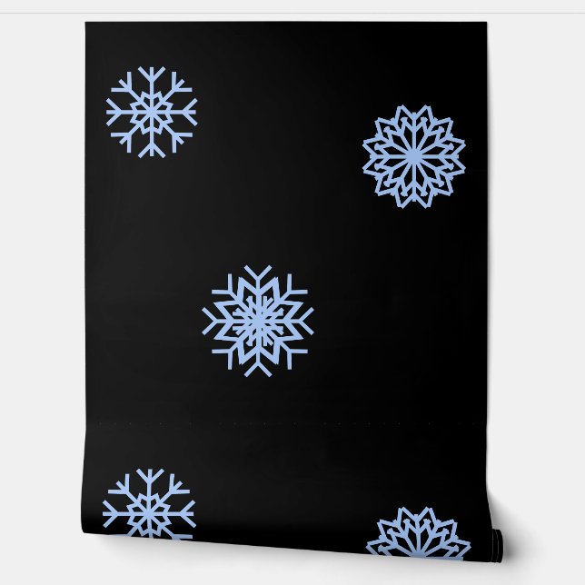 Papel Pintado Hermoso papel negro en la pared. (Desenrollar)