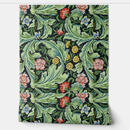 Papel Pintado Hermoso patrón floral Verde Amarillo Azul Rojo