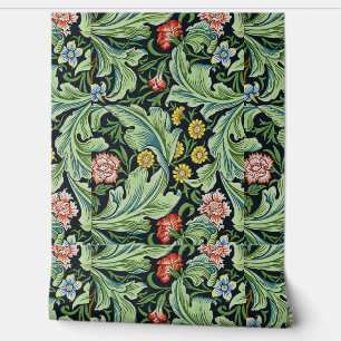 Papel Pintado Hermoso patrón floral Verde Amarillo Azul Rojo