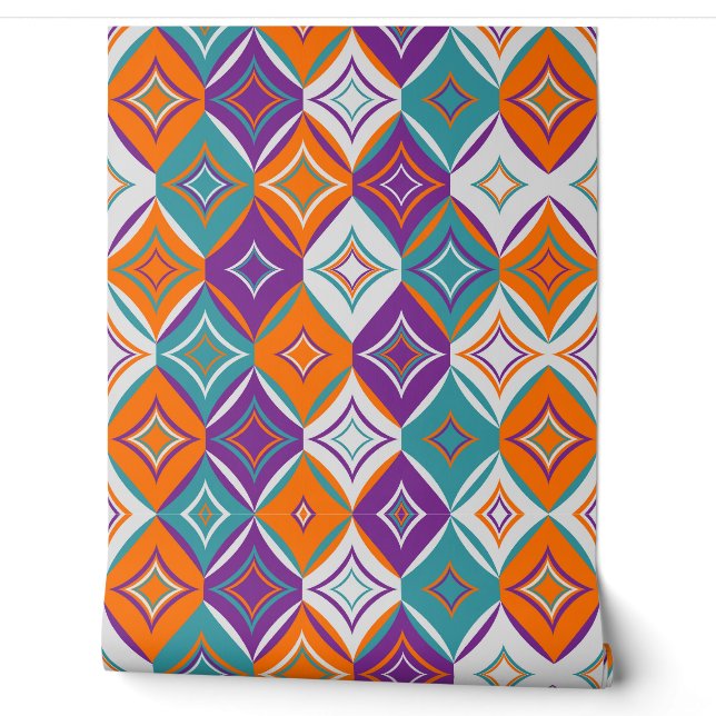 Papel Pintado Hermoso patrón geométrico matemático  (Desenrollar)