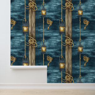 Papel Pintado Hermoso patrón náutico