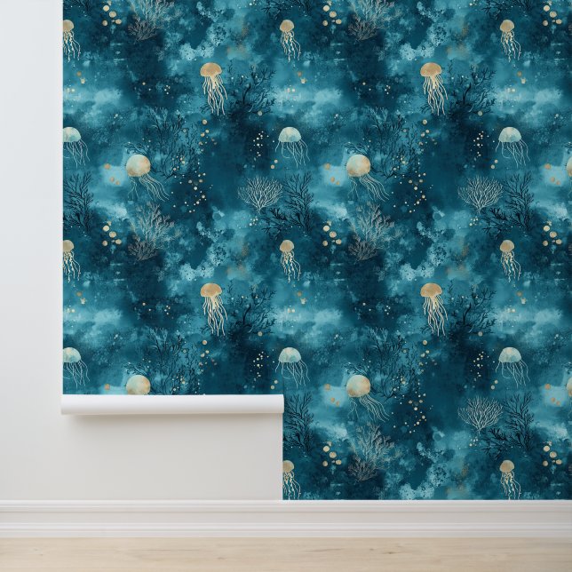 Papel Pintado Hermoso patrón náutico (Solicitud)