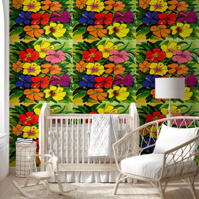 Papel Pintado Hibiscus (Niños)