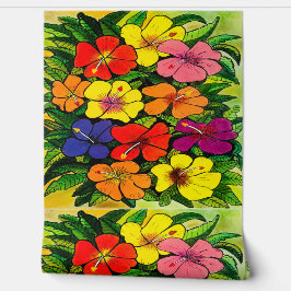 Papel Pintado Hibiscus