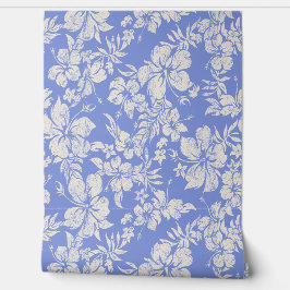 Papel Pintado Hibiscus Pareau Trastornado Hawaiano - Periwinkle