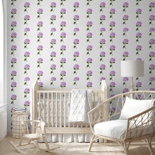 Papel Pintado Hidrangea púrpura grano premilenio (Niños)