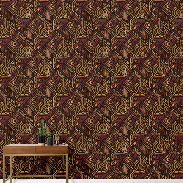 Papel Pintado High End Textured African Regal Design (Pasillo)