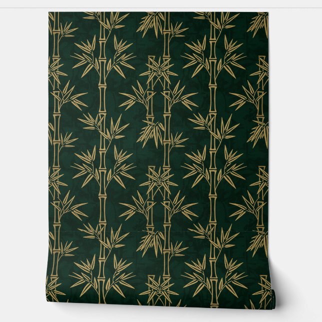 Papel Pintado High End Textured Rich Bamboo Design (Desenrollar)