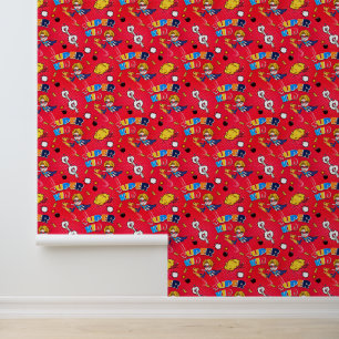 Papel Pintado Historieta pop de los chicos de Guay con azulejos