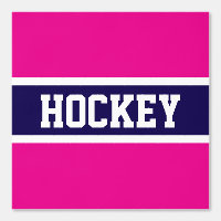 HOCKEY Atlético Hot Pink Naval Blue White Stripes