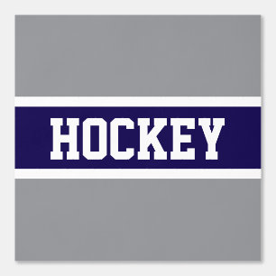 Papel Pintado HOCKEY Fun Atlético Marina Gris Azul franjas blanc