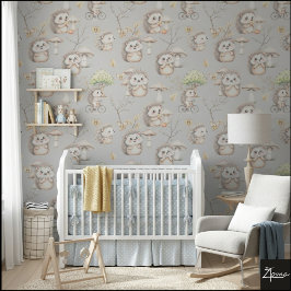 Papel Pintado Hogar de Animales Suaves y Adorables
