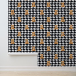 Papel Pintado Hogar de Teddy Houndstooth,