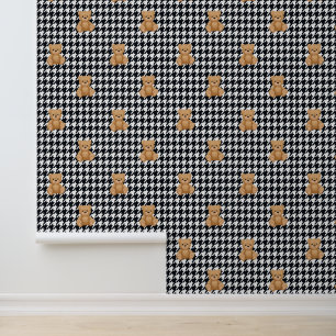 Papel Pintado Hogar de Teddy Houndstooth,