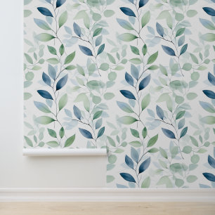 Papel Pintado Hojas acuáticas de oasis tranquilas