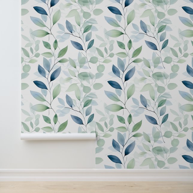 Papel Pintado Hojas acuáticas de oasis tranquilas (Solicitud)