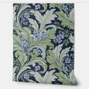 Papel Pintado Hojas blandas y perlianas botánicas