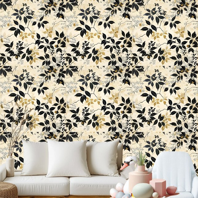 Papel Pintado Hojas botánicas naturaleza naturaleza naturaleza n (Botanical leaves rainforest nature greenery decor wallpaper)