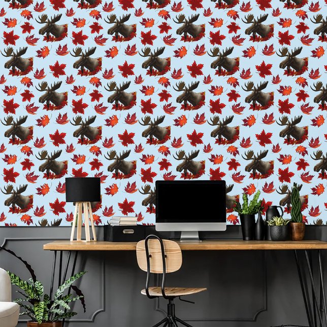 Papel Pintado Hojas de Arce Rojo de Alce (Subido por el creador)