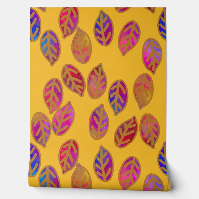 Papel Pintado Hojas de cristal en verano (Desenrollar)