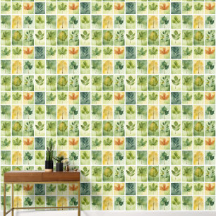Papel Pintado Hojas de otoño botánicas