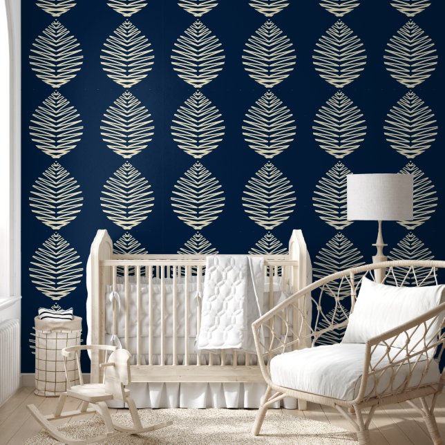Papel Pintado Hojas Geométricas (Niños)