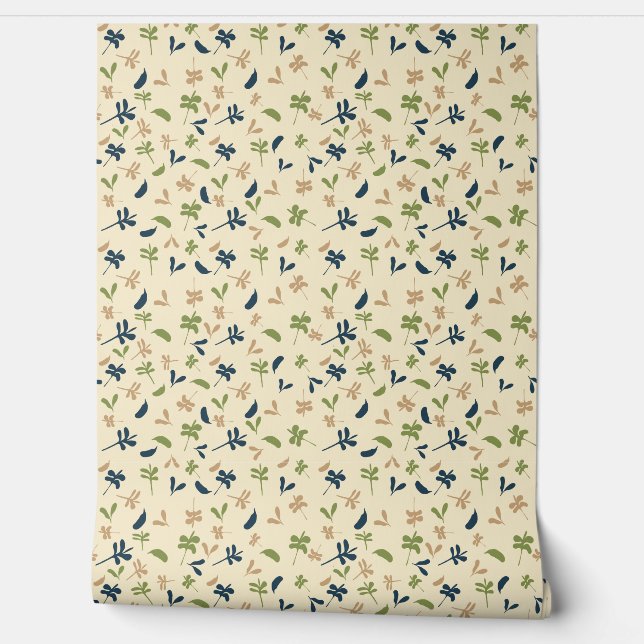 Papel Pintado Hojas Pequeñas (Desenrollar)