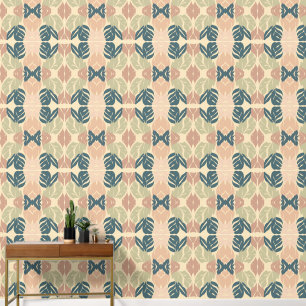 Papel Pintado Hojas Rusticomodernas con cordones 9