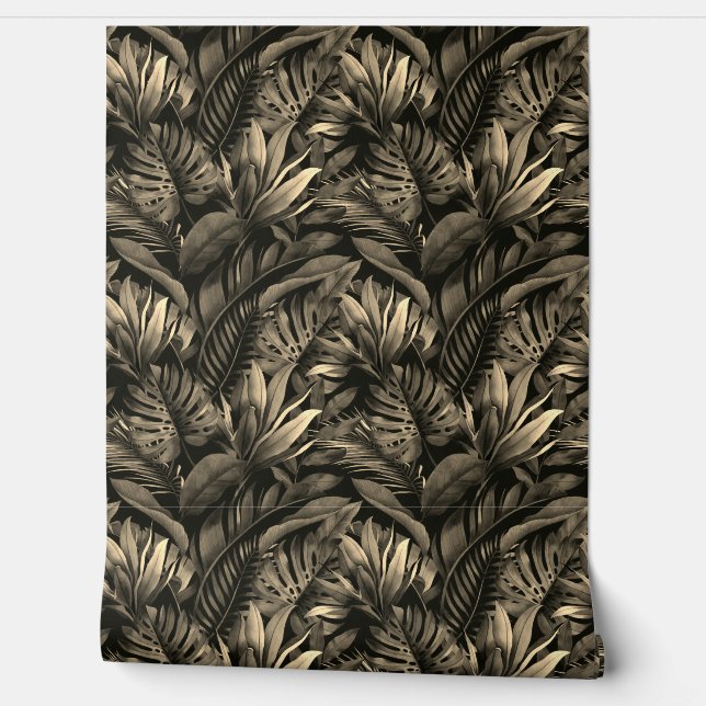 Papel Pintado Hojas Tropicales (Desenrollar)