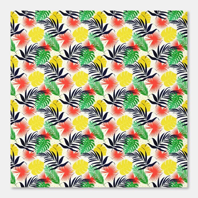 Papel Pintado Hojas tropicales (Anverso)