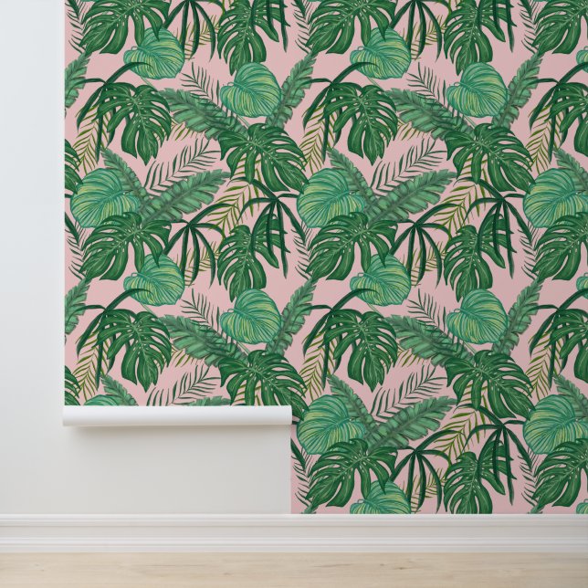 Papel Pintado Hojas tropicales de palmera (Solicitud)