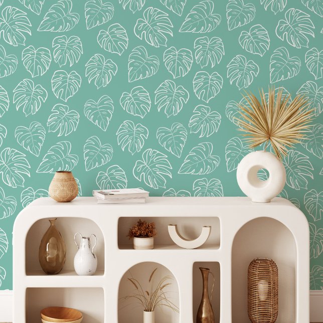 Papel Pintado Hojas tropicales de verano (In situ)