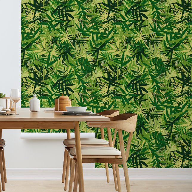 Papel Pintado Hojas tropicales hojas amarillo verde (Subido por el creador)