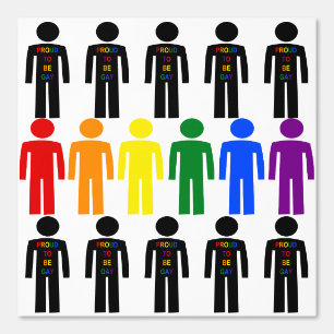 Papel Pintado Hombre gay LGBTQ Silhouette y hombres arcoiris