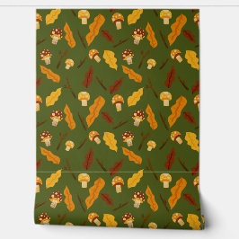 Papel Pintado Hongos de Otoño