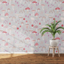 Papel Pintado Hongos Toadstool Mushroom