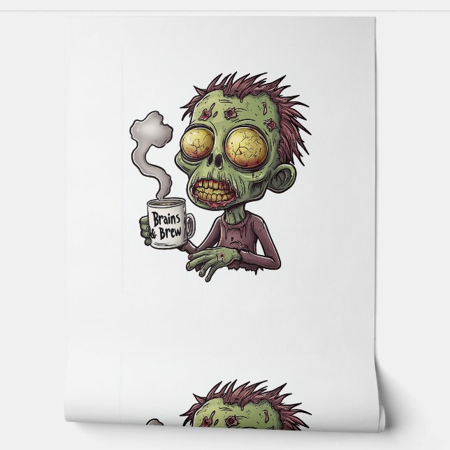 Papel Pintado Hora del café zombie (Desenrollar)