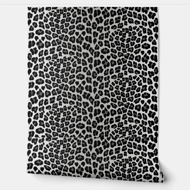 Papel Pintado Huella de leopardo de la nieve (Desenrollar)