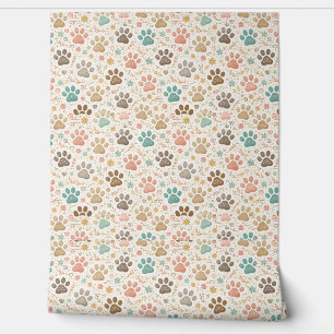 Papel Pintado Huellas de patas lindas