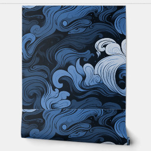 PAPEL PINTADO HUMO AZUL