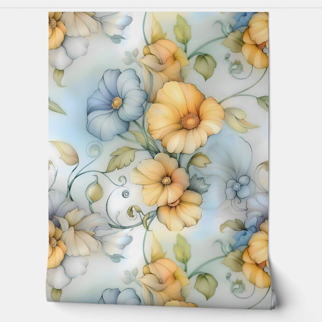 Papel Pintado Iluminación capilar caprichosa Botánica (Desenrollar)